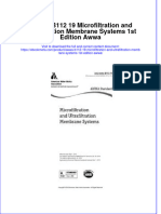 Awwa B112 19 Microfiltration and Ultrafiltration Membrane Systems 1St Edition Awwa Online Ebook Texxtbook Full Chapter PDF