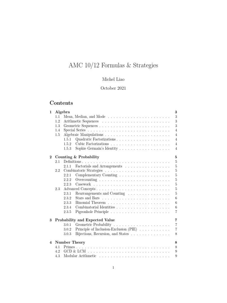 Amc1012 CS | PDF | Mathematics | Arithmetic