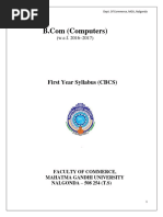 BCom Computers CBCS