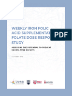 Folic Acid Dose Response Study Protocol