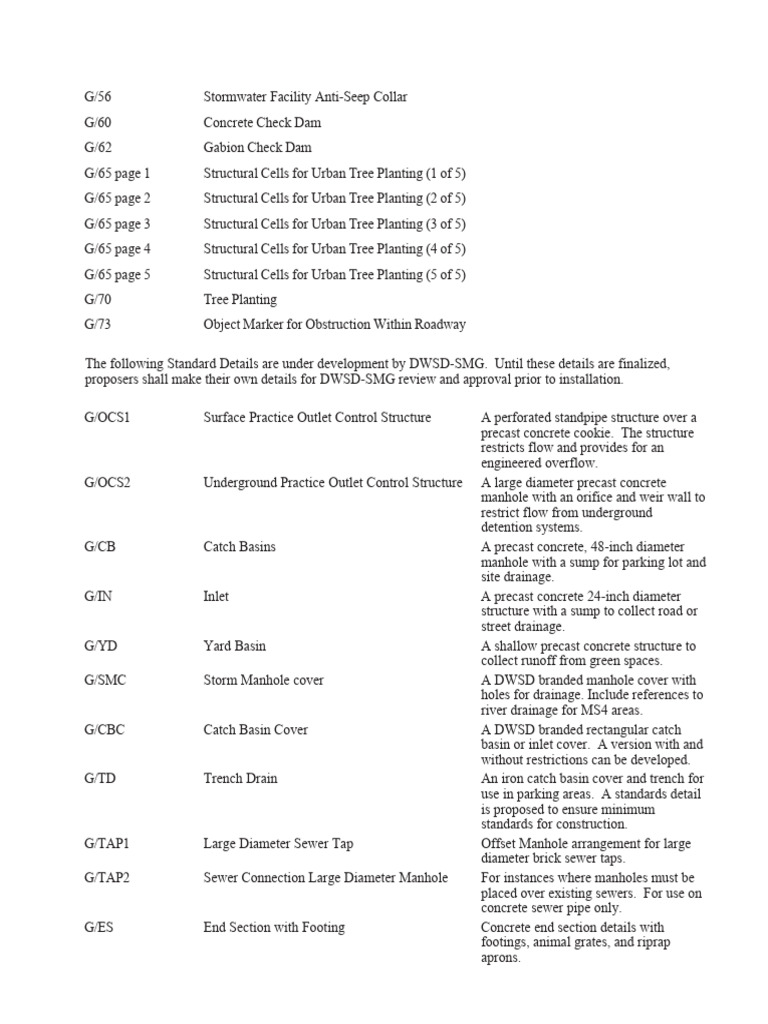 Stormwater Management Structural Details | PDF | Storm Drain | Environment
