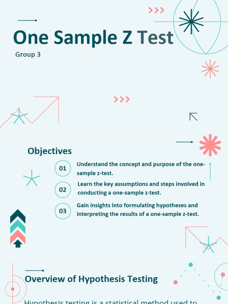 One Sample z Test (G3) | PDF | Statistical Hypothesis Testing | Statistics
