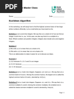 Writeup on Euclidean Algorithm