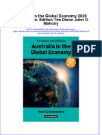 Ebook Australia in The Global Economy 2020 2020 Edition Edition Tim Dixon John O Mahony Online PDF All Chapter