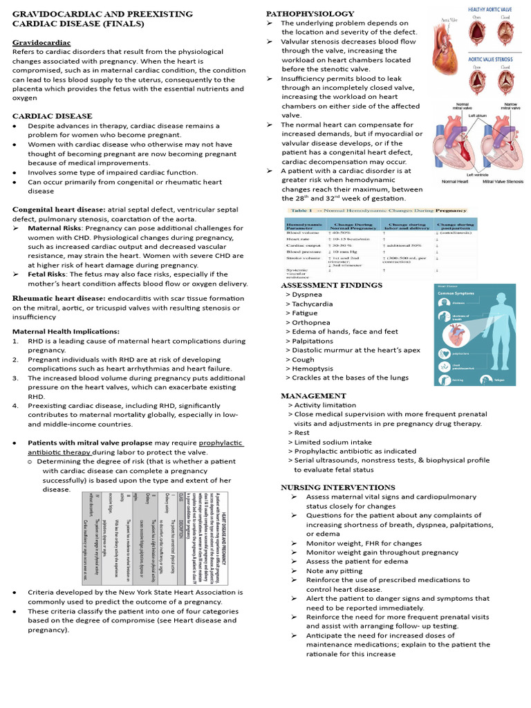Gravidocardiac Risks in Pregnancy | PDF | Heart | Congenital Heart Defect