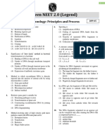 Biotechnology Principles and Processes - DPP 05 (Of Lec-09) - Yakeen 2.0 2024 (Legend)