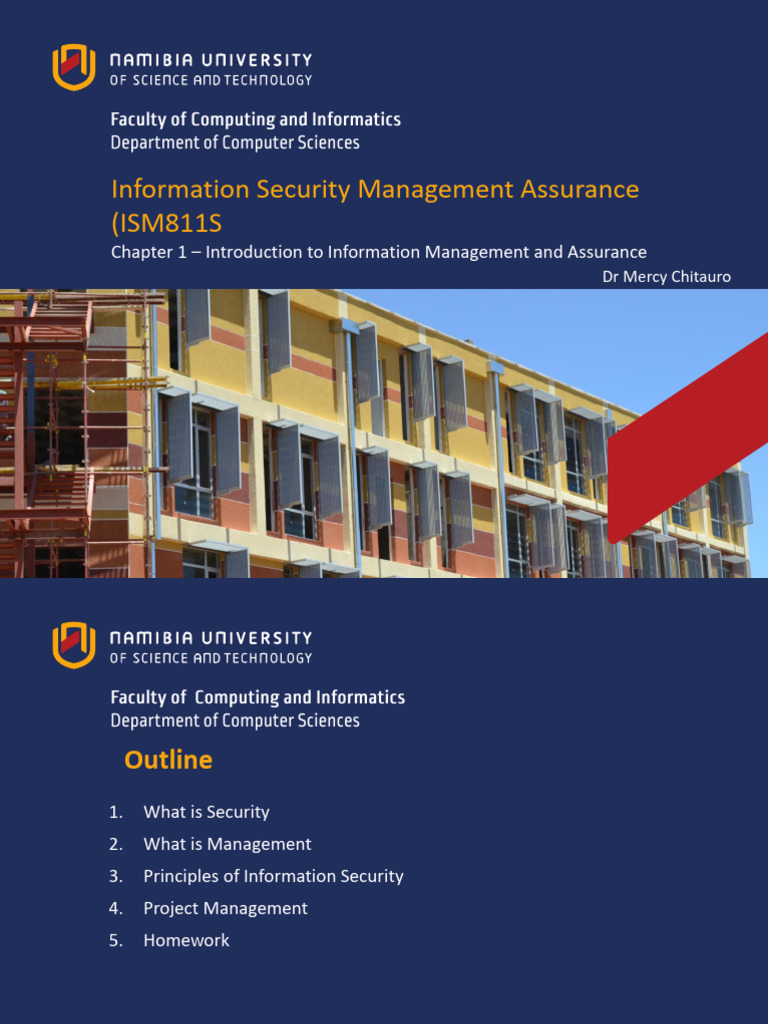Information Security Management Overview | PDF | Information Security ...