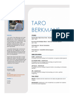 One Pager Nederlandstalig - Taro Berkmans