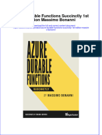 Ebook Azure Durable Functions Succinctly 1St Edition Massimo Bonanni Online PDF All Chapter