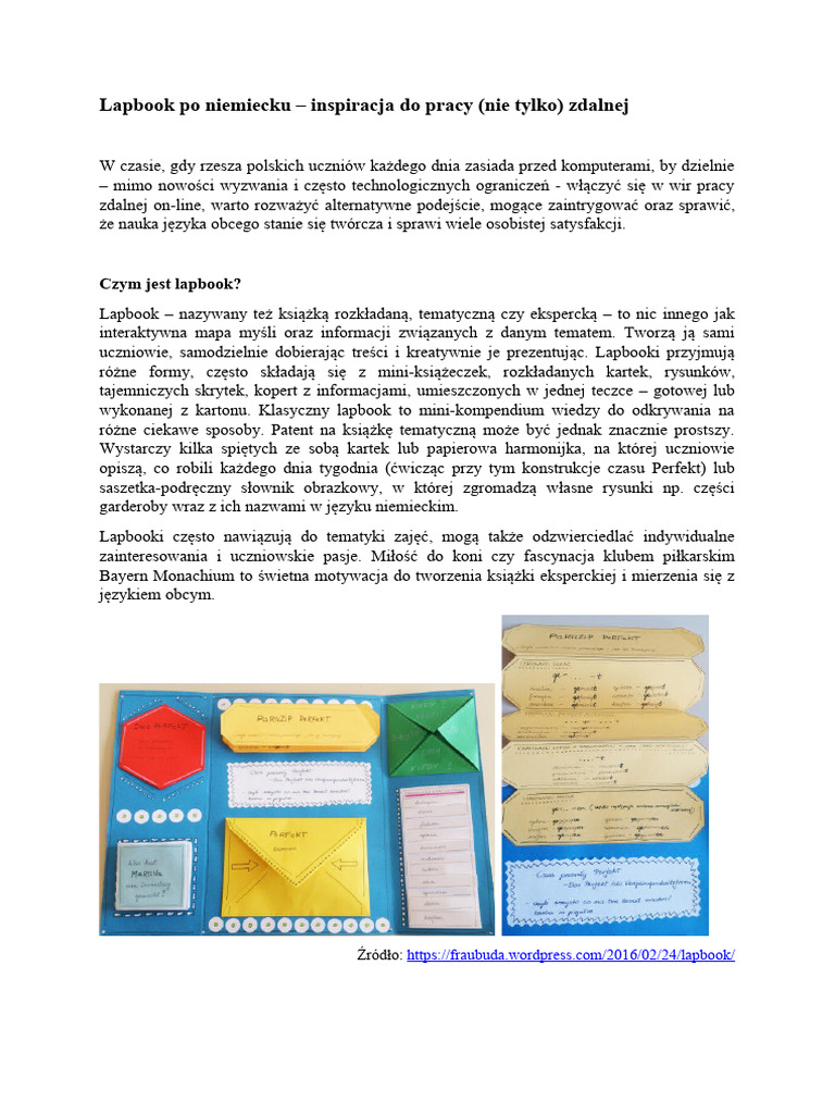 Lapbook Niemiecki | PDF