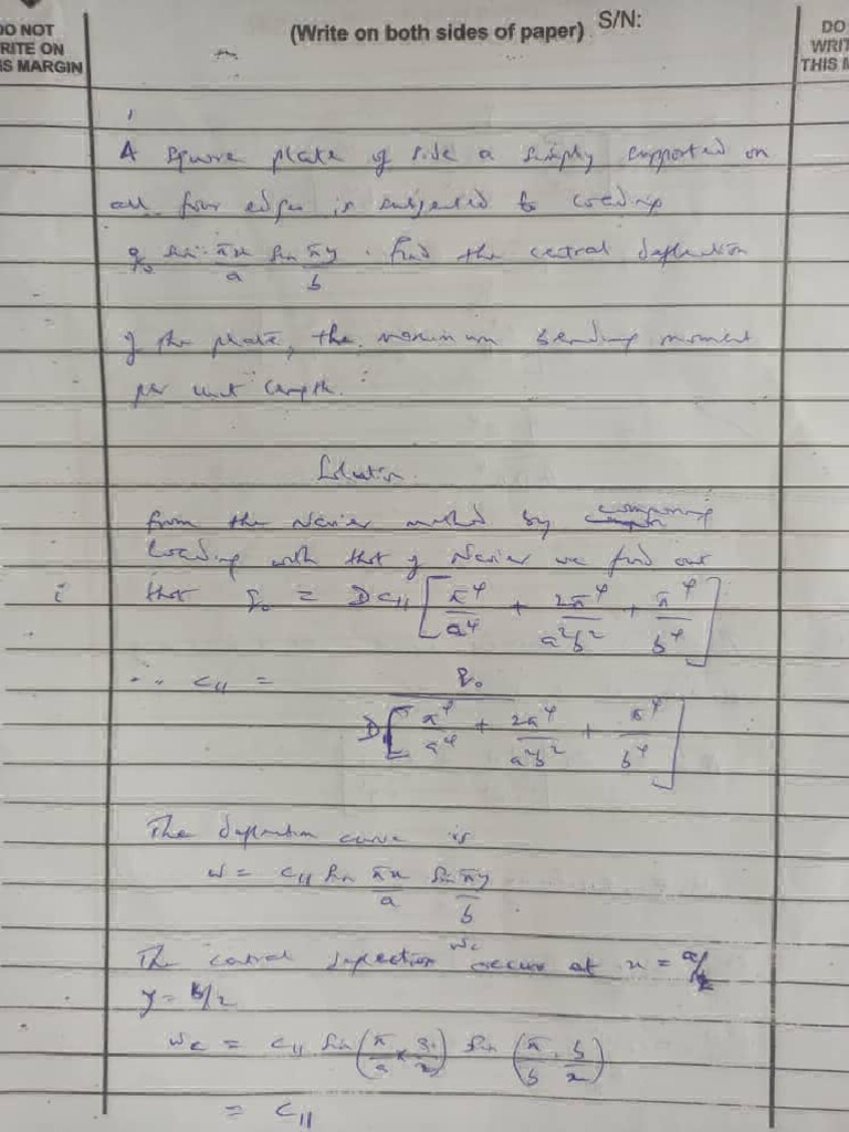 CVE 531 - Solved Example | PDF