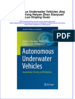 Download ebook Autonomous Underwater Vehicles Jing Yan Xian Yang Haiyan Zhao Xiaoyuan Luo Xinping Guan online pdf all chapter docx epub 