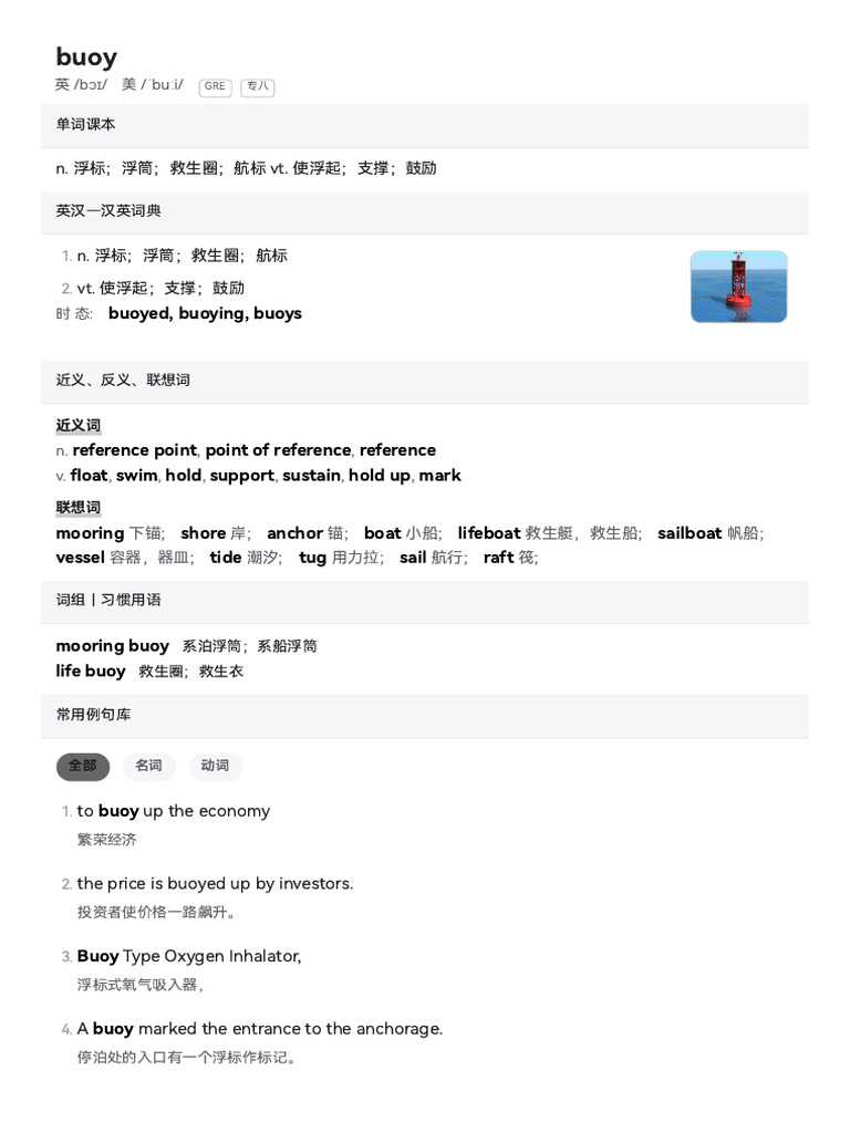 Buoy: Definitions and Uses | PDF | Watercraft | Ships