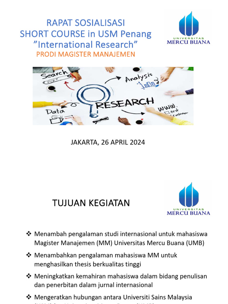 MM Students' International Course | PDF | Indonesia