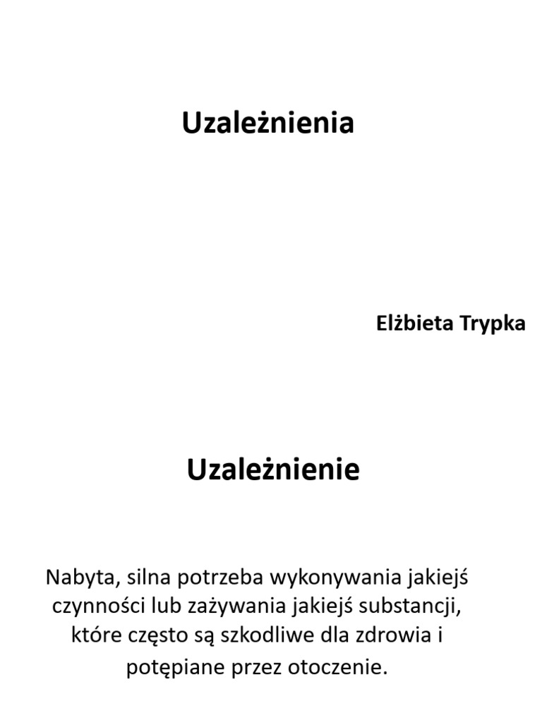 Uzależnienia 2022 | PDF