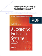 Download Automotive Embedded Systems Key Technologies Innovations And Applications M Kathiresh online ebook  texxtbook full chapter pdf 