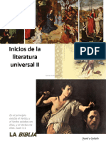 Inicios de La Literatura Universal II. 2.0