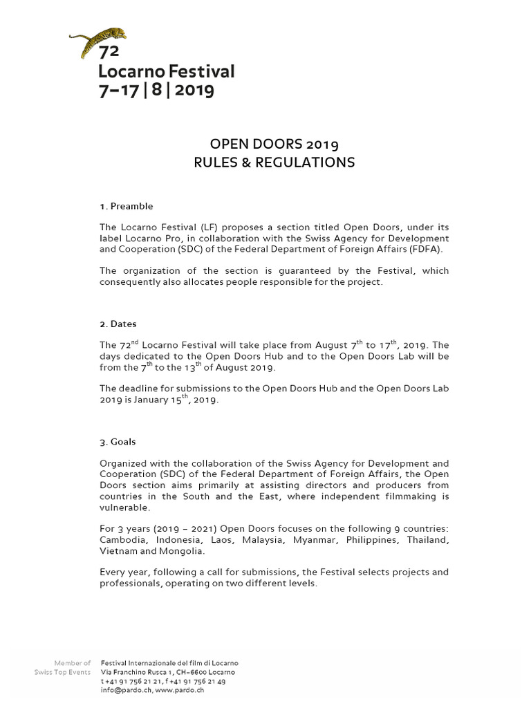 Opendoors Regulation Pdf Laos