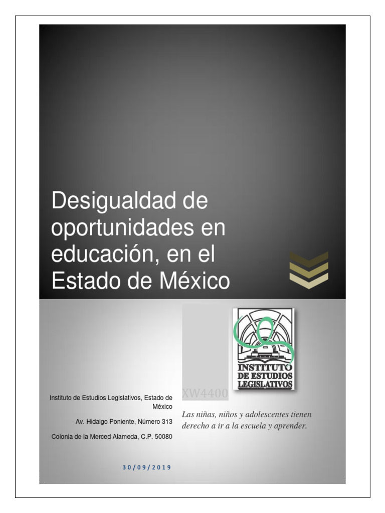 12 Desigualdad de Oportunidades en Educacion | PDF | Sociedad | Justicia