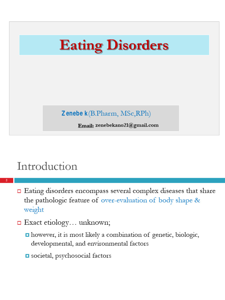 5-Eating Disorder | PDF | Binge Eating Disorder | Bulimia Nervosa