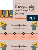 Teaching Reading and Viewing To L2 Learners