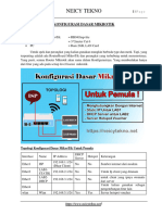 Modul Konfigurasi Dasar Mikrotik Neicytekno