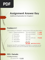 cHAPTER 4 Assignment Answer Key