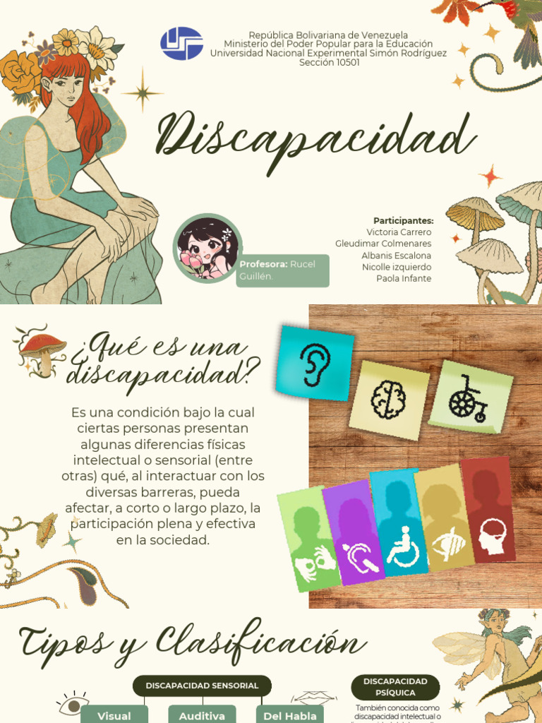 Tipos y Derechos de Personas con Discapacidad | PDF | Invalidez ...