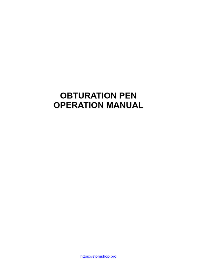 Rogin Dental Obturation Pen Manual En Download Free Pdf