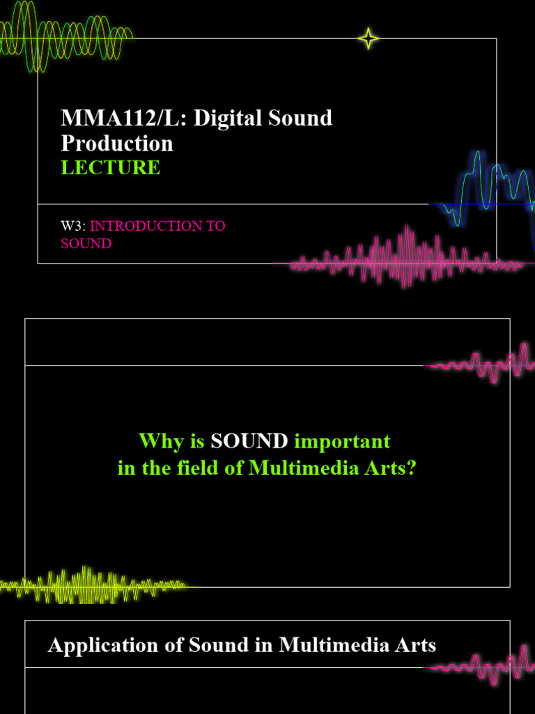 Week 3 - Intro To Sound | PDF | Sound | Acoustics