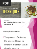 Essential Plating Techniques Guide | PDF | Garnish (Food) | Meal