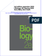 Ebook Bilogy 2Nd Edition Openstax 2020 Updated Biology 2E Spring 2020 Edition Mary Ann Clark Online PDF All Chapter