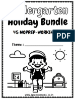Kindergarten Holiday Bundle Free Worksheets