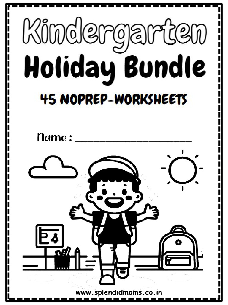 kindergartenholidaybundlefreeworksheets PDF Linguistics Languages