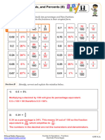 Cazoom Math. FDP. Fractions Decimals Percentages (B) - Answers