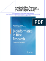 Download ebook Bioinformatics In Rice Research Theories And Techniques 1St Edition Manoj Kumar Gupta Editor online pdf all chapter docx epub 