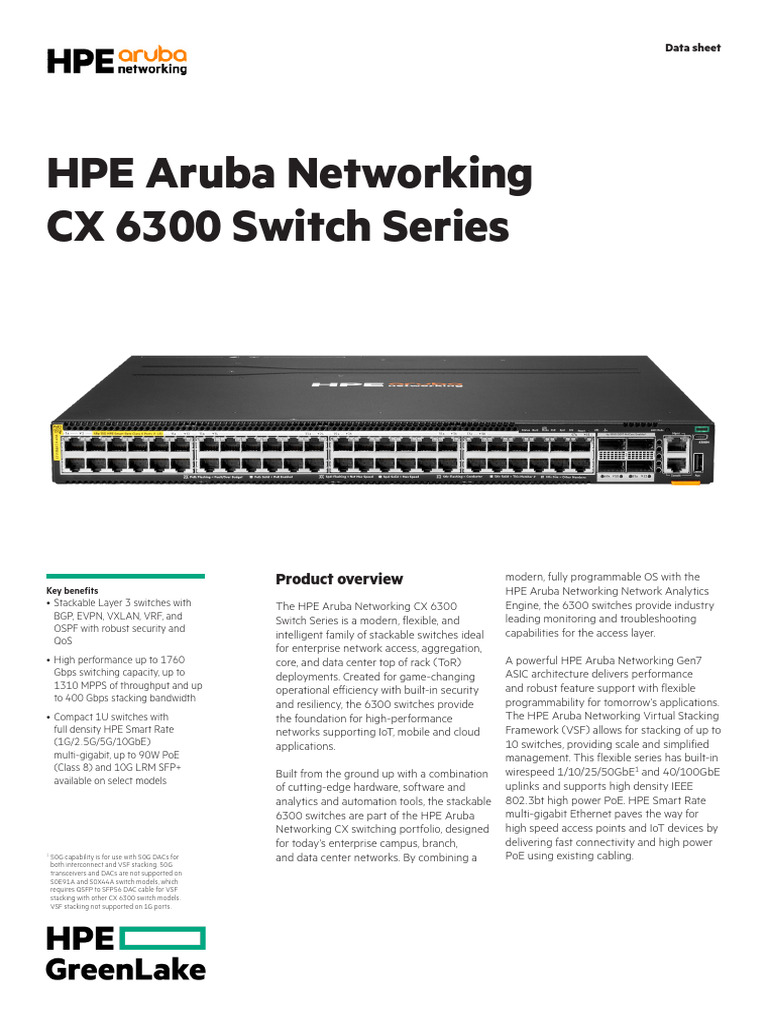 DS 6300series | PDF | Computer Network | Network Switch