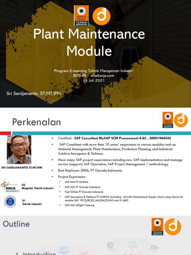 SAP Plant Maintenance Module Guide | PDF | Business | Systems Engineering