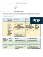 SESIÓN DE APRENDIZAJE Usamos La Técnica de Pintura Con Sal.