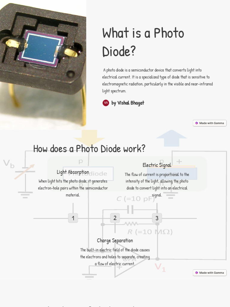 Understanding Photo Diodes and Their Uses | PDF