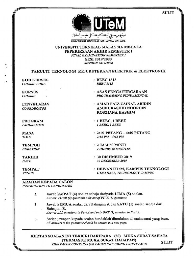 PAPER PROGRAMMING 2019(1) | PDF