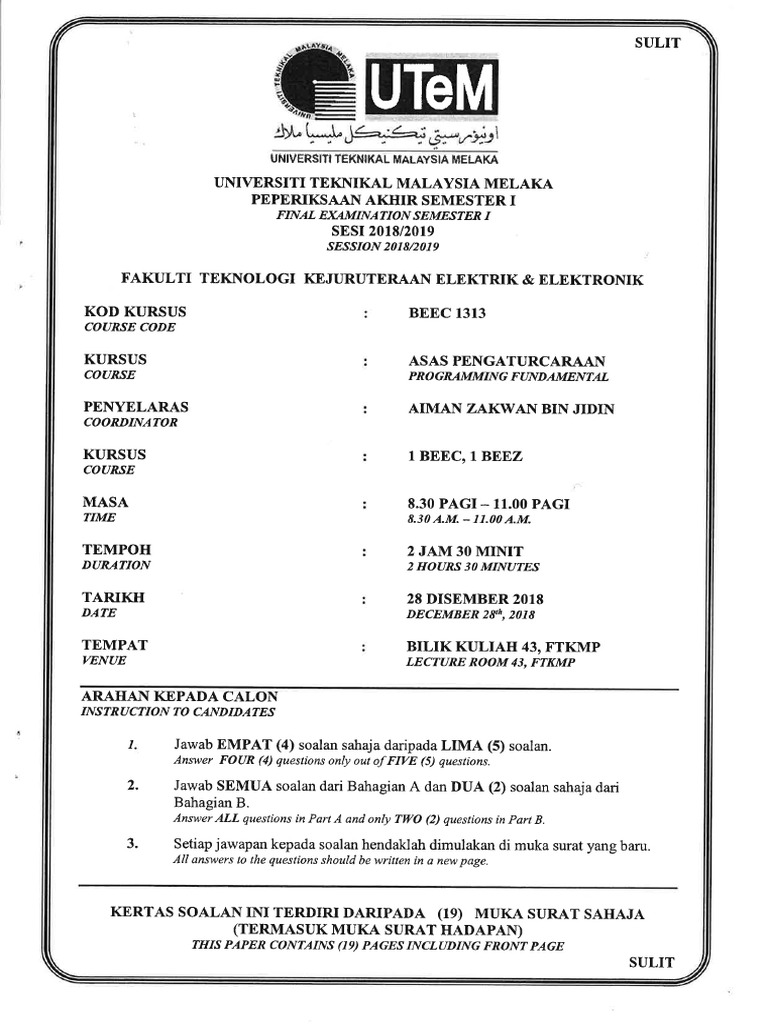 Paper Programming 2018 1 Pdf