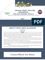 Fine Arts Admission Prospectus & Application Form