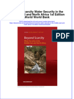 Beyond Scarcity Water Security in The Middle East and North Africa 1St Edition World World Bank Online Ebook Texxtbook Full Chapter PDF