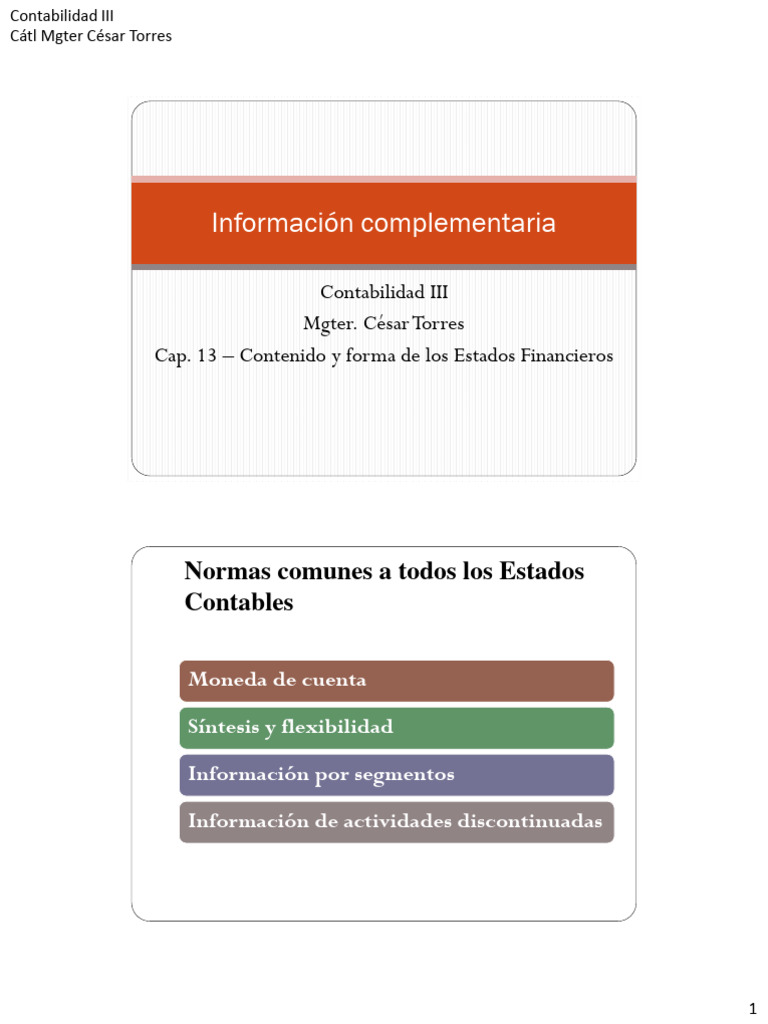 Estados Financieros: Contenido y Normas | PDF | Contabilidad | Estado ...