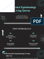 Kontruksi Epistimologi Living Qur'an 