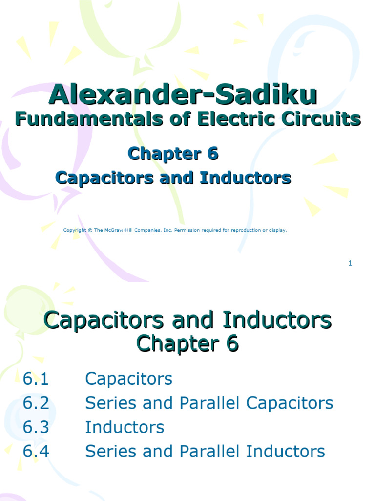 Alexander CH 06 Final R 1 | PDF | Capacitor | Series And Parallel Circuits