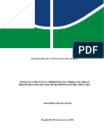 Mudanças Do Uso e Cobertura Da Terra em Áreas Protegidas Do Estado de Rondônia Entre 1985 e 2021