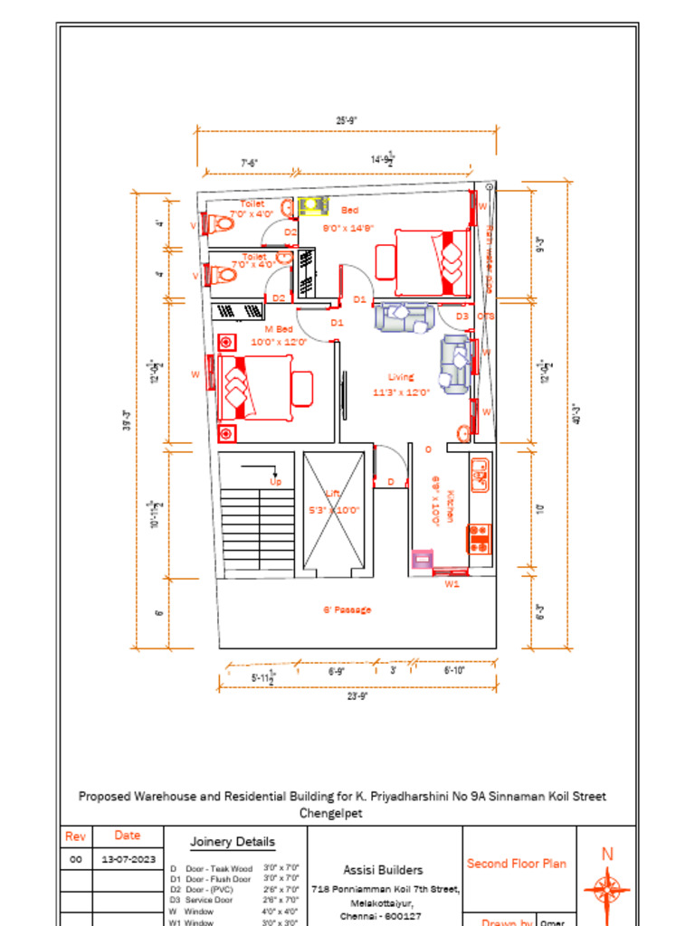 Priyadarshini, Chengelpet Ground Floor Plan | PDF | Civil Engineering ...