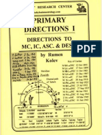 Primary Directions v.1, Directions to Asc. & MC